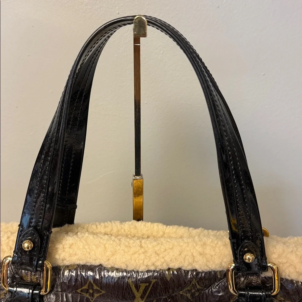 Louis Vuitton Thunder Shearling Monogram Runway Bag FW2007 Limited